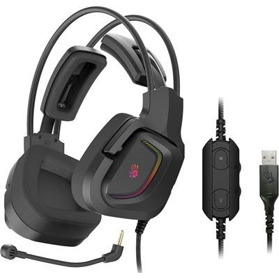 Bloody Headset G575P Virtual 7.1 Surround Sound RGB Gaming Headset Gun Grey Bloody Headset G575P Virtual 7.1 Surround Sound RGB Gaming Headset Gun Grey